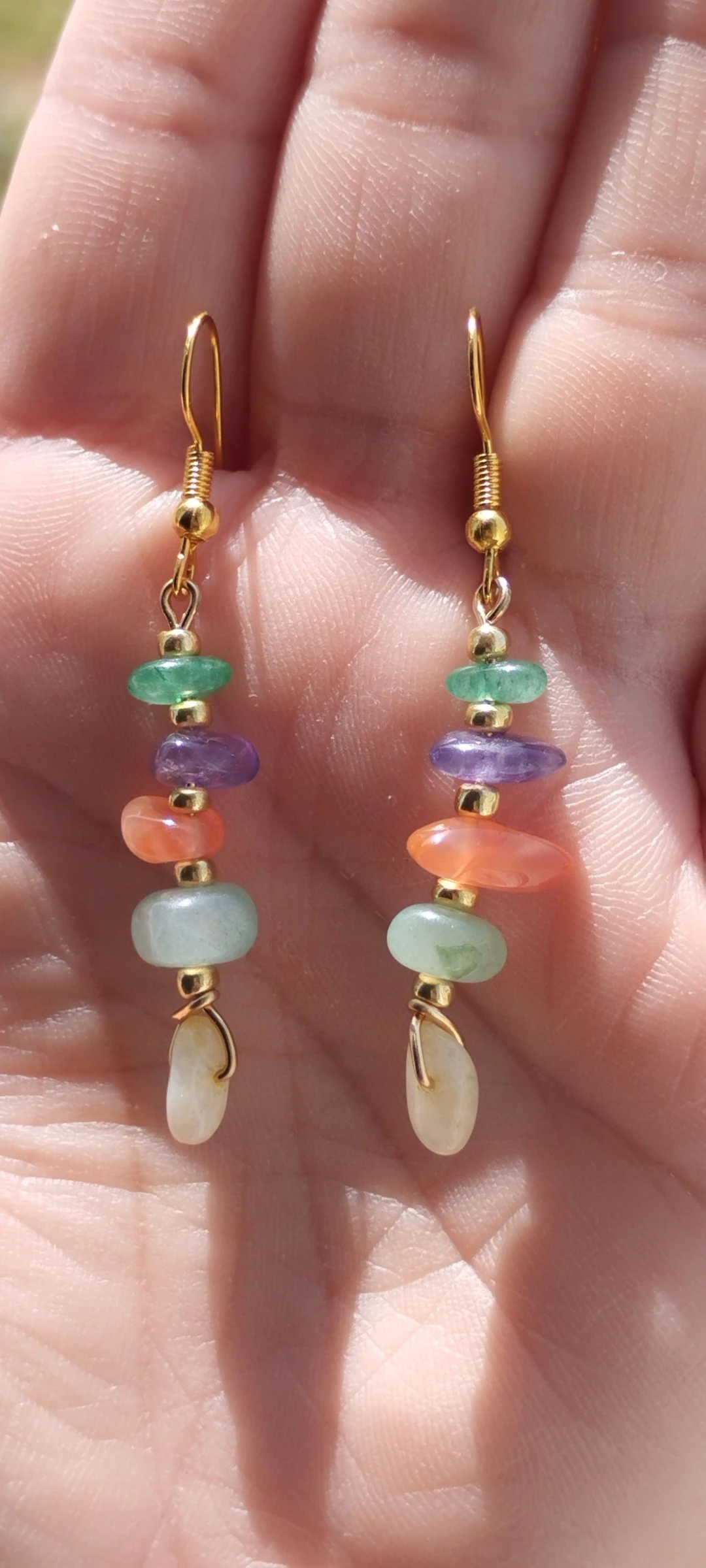 🧿🌈🧸Beautiful Natural Agate Earrings🧸🌈🧸 – photo 13